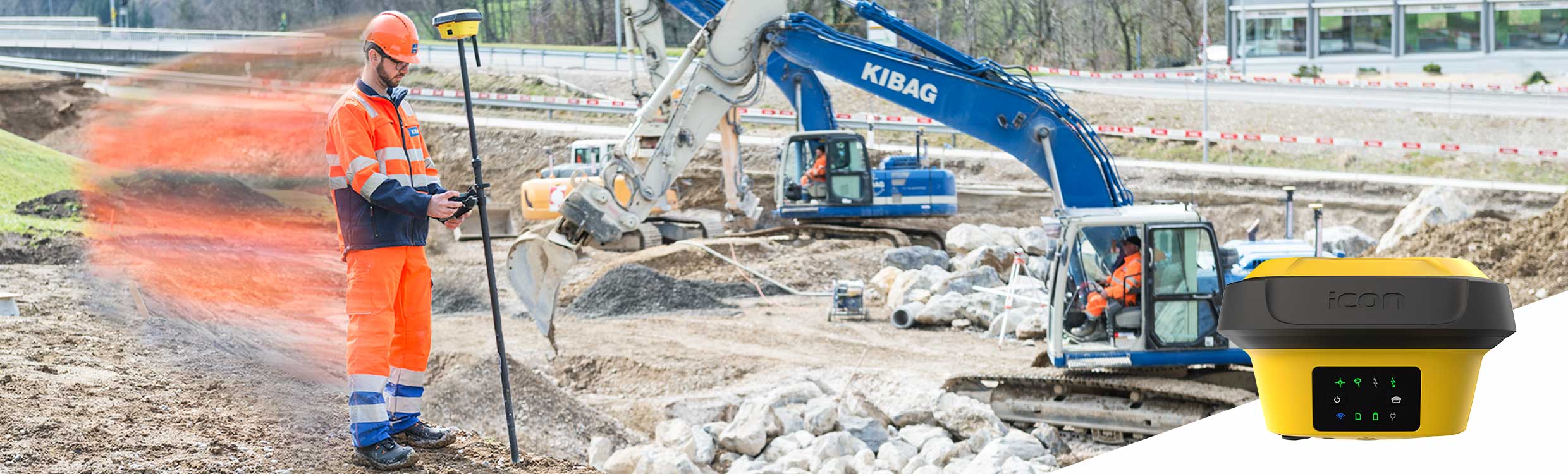 Leica iCON gps 70 key visual